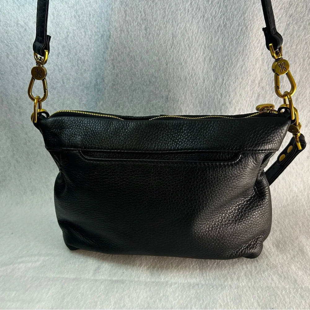 Hobo Black Leather Shoulder Bag - Picture 4 of 7